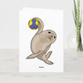 Handbalspeler Handbal Kaart (Achterkant)