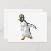 Handbalspeler Handbal van de Pinguïns Briefkaart (Voorkant / Achterkant)