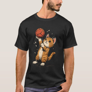 Handbalspeler Kat op Handbal T-shirt