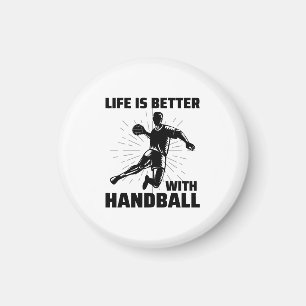 Handbalspeler Sport Team Handballer Funny Gezegde Magneet