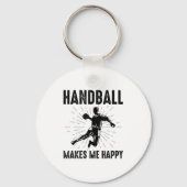 Handbalspeler Sport Team Handballer Funny Gezegde Sleutelhanger (Voorkant)