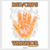 Handbediende/Flames...RSD/CRPS Sticker (Vel)