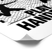 Handbediende | Giften voor handbalspeler Poster (Hoek)