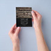  handbediende houtkorrelconstructie flyer (Hand)