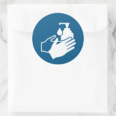 Handbediende sensor gebruiken ronde sticker (Tas)