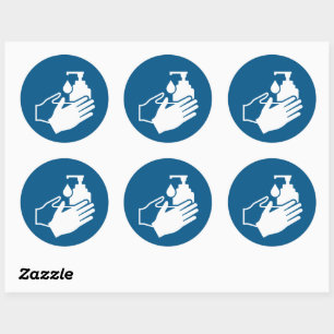 Handbediende sensor gebruiken ronde sticker