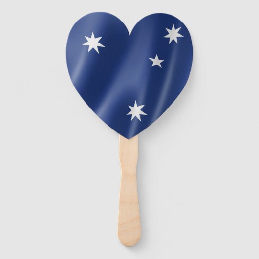 Handbediende ventilatoren - Australische vlag Handwaaier (Achterkant)