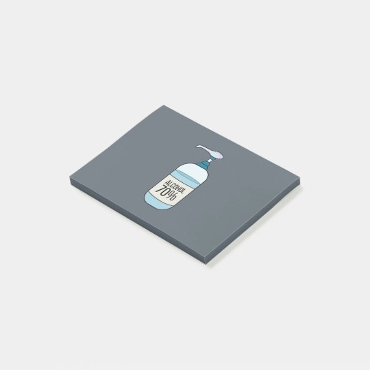 Handbeenderer met 70% alcohol post-it® notes (Schuin)