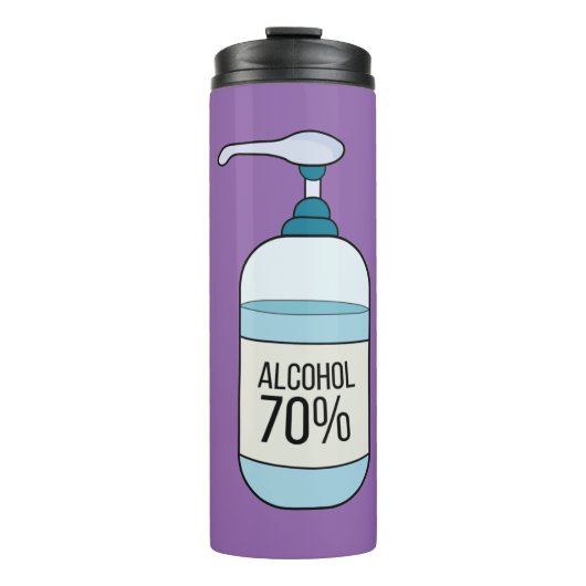 Handbeenderer met 70% alcohol thermosbeker (Voorkant)