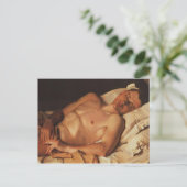 Handbeige slaapstand briefkaart (Staand voorkant)