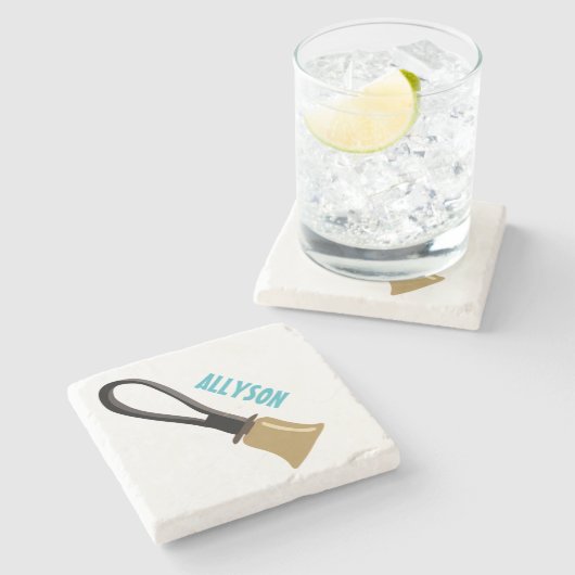 Handbell Choir Ringers Spelers Gepersonaliseerd Stenen Onderzetter (Zijkant)