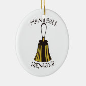 Handbell Ringer Keramisch Ornament (Rechts)