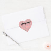 Handbellaholic Life Heart Sticker (Envelop)