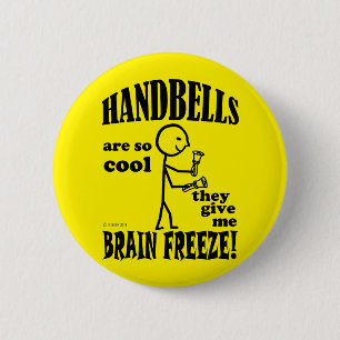 Handbellen, Brain Freeze Ronde Button 5,7 Cm