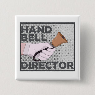 Handbells Director Vierkante Button 5,1 Cm