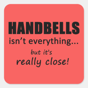Handbells n'est pas tout Sticker Carré