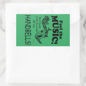 Handbells Sentent La Musique Sticker Rectangulaire (Sac)