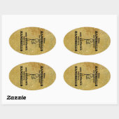 Handbells Verboden Ovale Sticker (Vel)