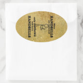 Handbells Verboden Ovale Sticker (Tas)