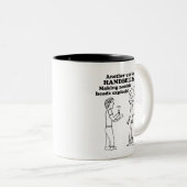 Handbells Zombie Explode Two-Tone Coffee Mok (Voorkant rechts)