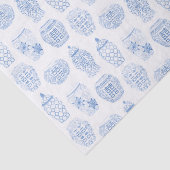 Handbeschilderd Blauw Wit Ginger Jar Chinees Aarde Tissuepapier (Detail)