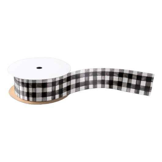 Handbeschilderd Gingham Lint (Spoel)