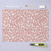 Handbeschilderd kerstkantoor Berries Red White Tissuepapier (Craft)