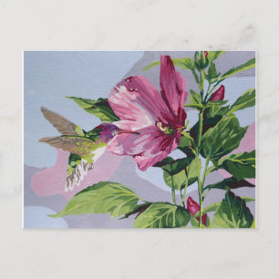 handbeschilderd kolibrie briefkaart