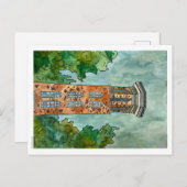 Handbeschilderde bleektoren briefkaart (Voorkant / Achterkant)