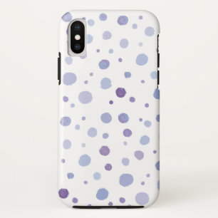 Handbeschilderde stippen iPhone XS hoesje