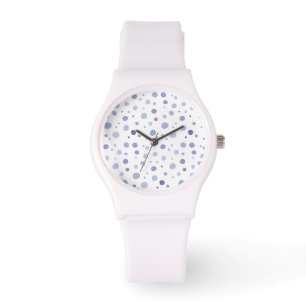 Handbeschilderde stippen horloge