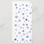 Handbeschilderde stippen menu (Voorkant / Achterkant)