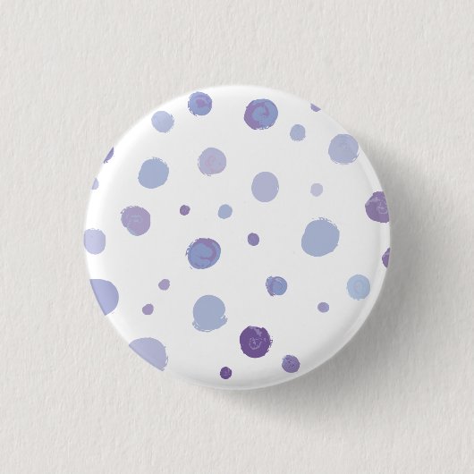 Handbeschilderde stippen ronde button 3,2 cm (Voorkant)