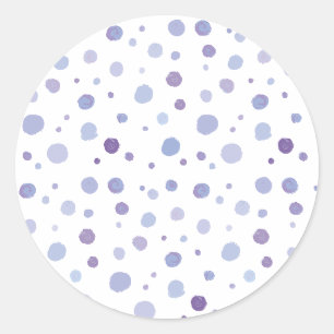 Handbeschilderde stippen ronde sticker