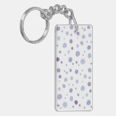 Handbeschilderde stippen sleutelhanger (Voorkant Links)