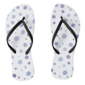 Handbeschilderde stippen teenslippers (Voetbed)