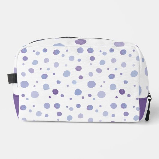 Handbeschilderde stippen toilettasje (Voorkant)