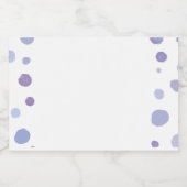 Handbeschilderde stippen voedselcontainer etiket (Enkel label)