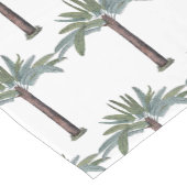 Handbeschilderde tropische palmboom - Aangepast Korte Tafelloper (Hoek)