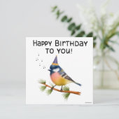 Handbeschilderde vogelgriepkaart (Staand voorkant)