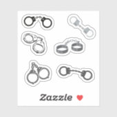 Handboeien Stickers (Vel)