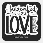 Handcraft met liefde sticker (Voorkant)
