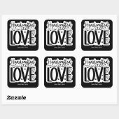 Handcraft met liefde sticker (Vel)