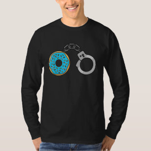 Handcuff Donut Politieagent Politieagent Mannen Vr T-shirt
