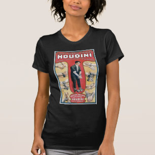 Handcuff van Houdini ~ de Vintage Kunstenaar van T-shirt