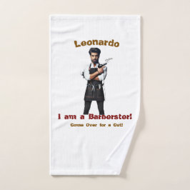 Handdoek Barber thema