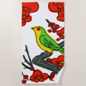 handdoek met hanafuda-kaart (Voorkant)
