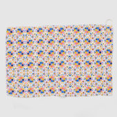 Handdoek met ingewikkeld, kleurrijk geometrisch pa (Horizontaal)