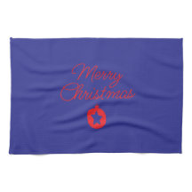 handdoek met Kerstschrift