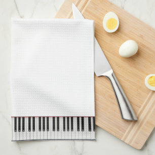 handdoek met pianotoetsenbord